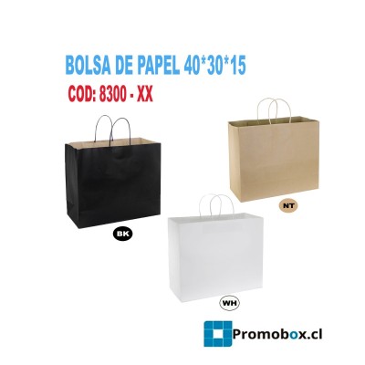 BOLSA COMERCIO PAPEL 40*30*15