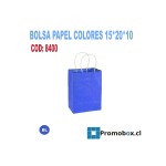 BOLSA COLORES PAPEL NAVIDAD