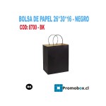 bolsa de papel negro