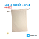 SACO ALGODON ECOLOGICA BIODEGRADABLE