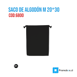 SACO ALGODON ECOLOGICA BIODEGRADABLE