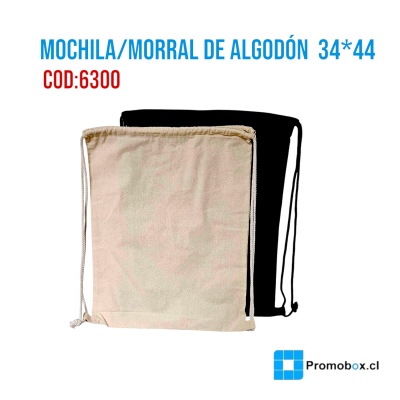 MOCHILA ALGODON ECOLOGICA BIODEGRADABLE