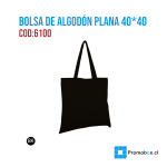 BOLSA ALGODON ECOLOGICA BIODEGRADABLE